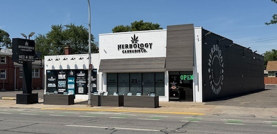 Herbology River Rouge Dispensary Storefront Herbology Cannabis Co. dispensary storefront in River Rouge, Michigan