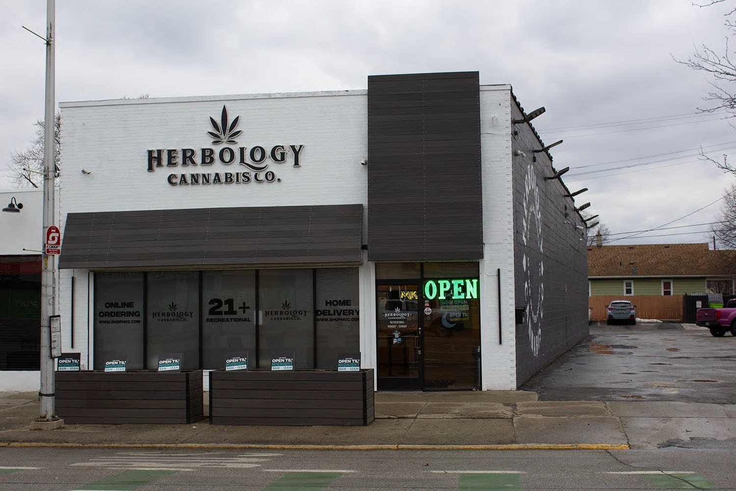 Herbology Cannabis Co River Rouge MI storefront Herbology Cannabis Co storefront in River Rouge, MI recreational cannabis dispensary